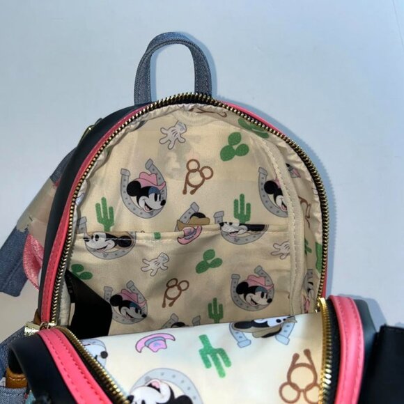 Loungefly Disney Western Mickey Mouse Cosplay Mini Backpack - Picture 10 of 13